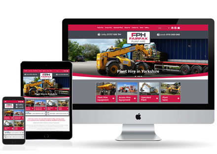 Fairfax plant hire website design