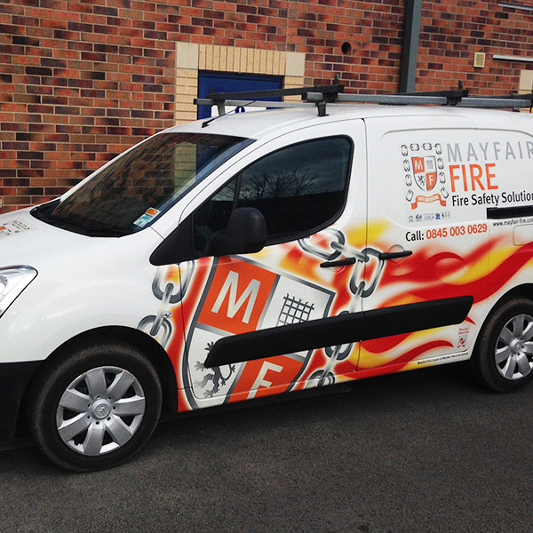 graphic design yorkshire, for mayfair fire vehicle